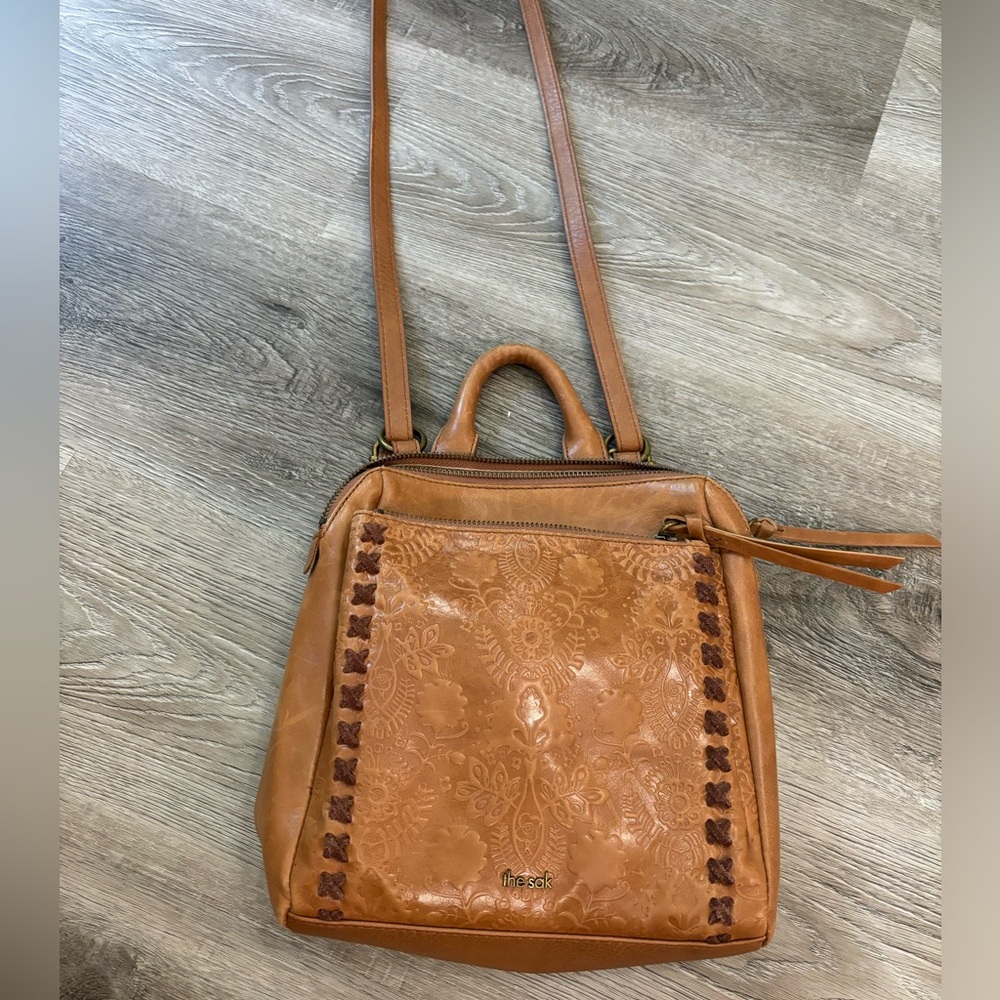 The Sak Loyola Leather Backpack Mini Brown - The Sak Convertible Backpack